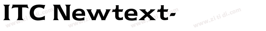 ITC Newtext字体转换